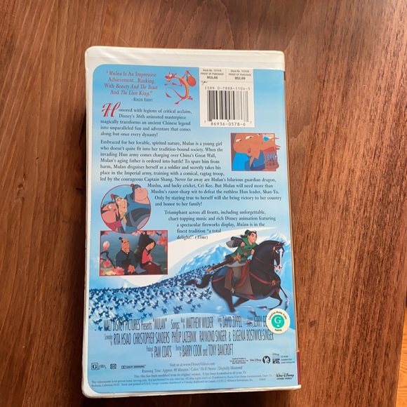 Disney Mulan original VHS - Picture 3 of 4